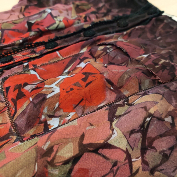 Anthropologie Beguile by Byron Lars Dress Sz 2 Lined Sheer Ombre Romantic Event - Picture 5 of 15